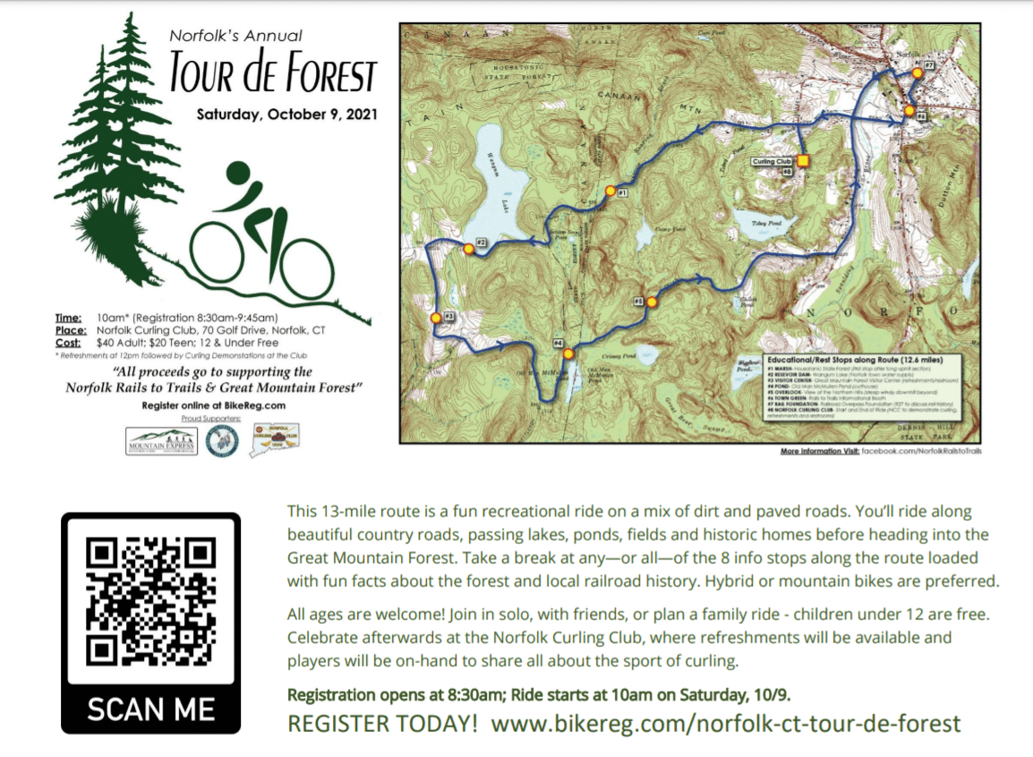 The Norfolk Rails to Trails hosts at Tour de Forest Main Street Magazine