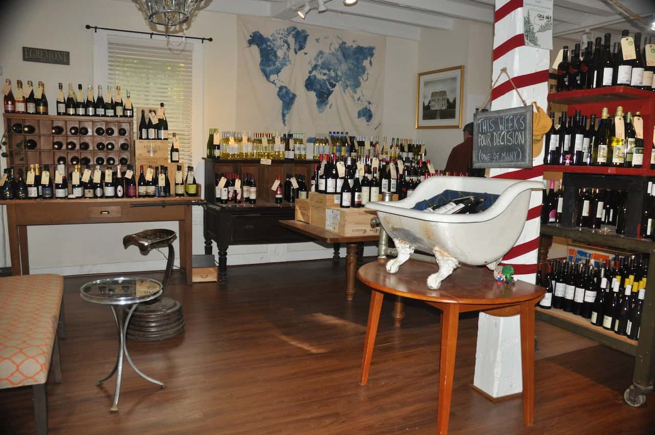 Eclectic décor steals attention from the wines and more at South Egremont Spirit Shop. (2)