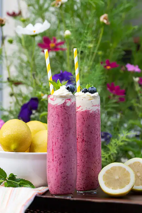 Lemon Blueberry Mint Slush for Aug 2026